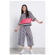Bodytalk Γυναικείο παντελόνι Wide Leg Perforated 7/8 Pants